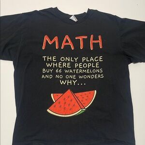 Black Math Graphic T-Shirt